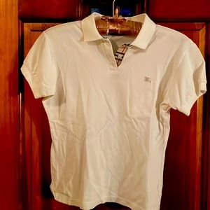 Burberry short sleeve polo size M